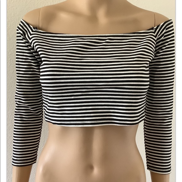 Foreign Exchange striped women’s crop top Medium - Picture 9 of 16